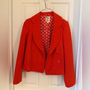 Anthropologie orange Women's Jacket